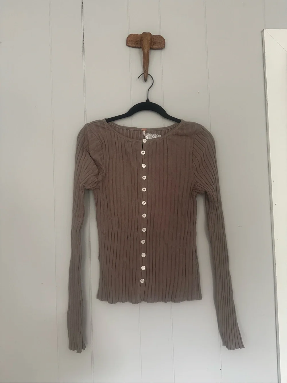 Free People Tilly Button Down Long Sleeve Top Cardigan XL NWT
